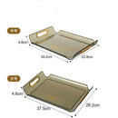 Axyaa Decorative Plastic Tray Serving Organizer Bread Box Home Decoration