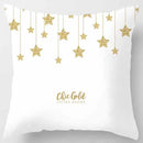Axyaa Yellow Pink Pattern Square Pillowcase Home Decoration Cushion Cover