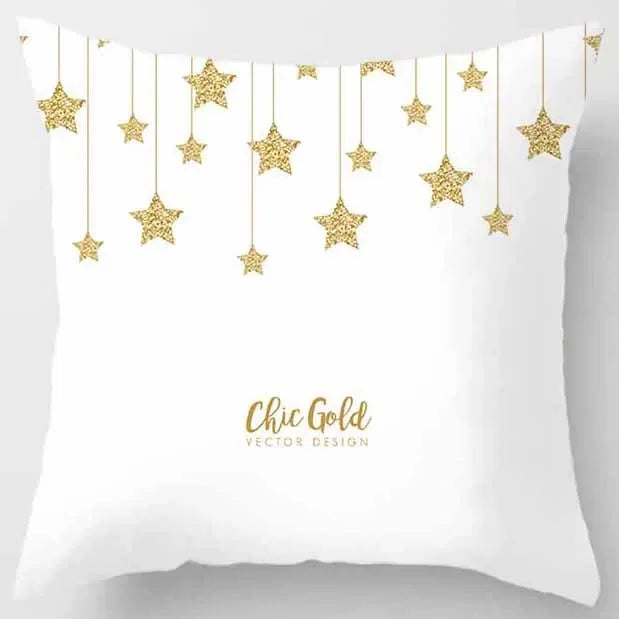 Axyaa Yellow Pink Pattern Square Pillowcase Home Decoration Cushion Cover