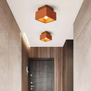 Axyaa Coral Red Square Ceiling Light Surface Mounted Lighting Fixture