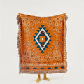 Axyaa Bohemian Fringed Outdoor Picnic Blanket