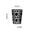 Axyaa Checkered Design Whiskey Glass Tumbler - 310ml