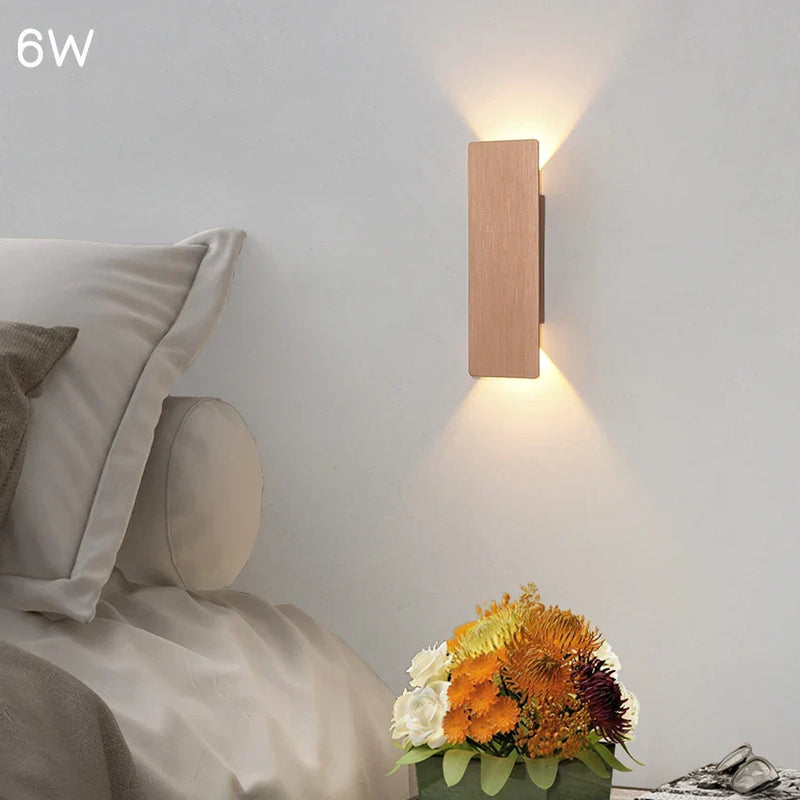 Axyaa Aluminum LED Wall Lamp for Stylish Living Room and Loft Stair Lighting