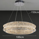 Axyaa Crystal Chandelier Pendant Light for Living & Dining Room in Luxury Style