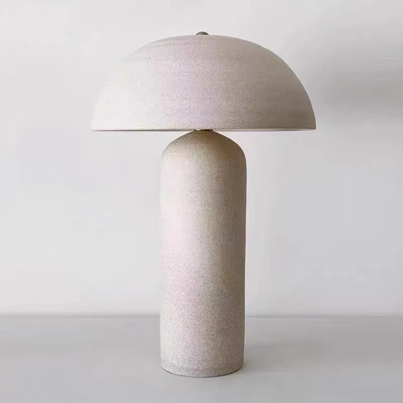 Axyaa Ceramicah Tera Lamp: Nordic Retro Design for Minimalist Living Room