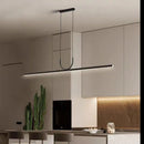 Axyaa Modern Black LED Ceiling Chandelier for Dining Room and Kitchen Island