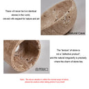 Axyaa Wabi-Sabi Stone Wall Lamp for Retro Living Room Ambiance