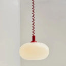 Axyaa White Glass LED Pendant Chandelier for Bedroom, Bar, Restaurant