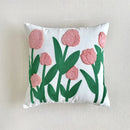 Axyaa Floral Pillow Cover for Home Decor - 45x45cm Cotton Square Case
