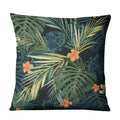 Luxurious Axyaa Succulent Cactus Flower Printed Linen Throw Pillow Case