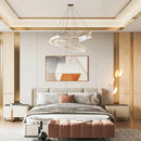 Axyaa Luxury Decorative Circular Pendant Lamp for Living Room and Hotel Decor.