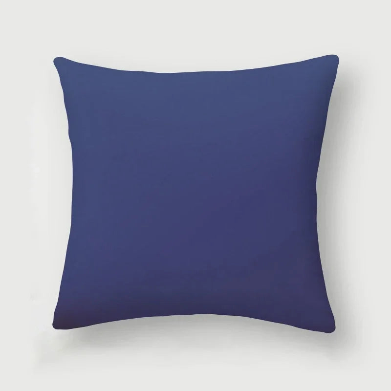 Axyaa Home Decor Polyester Sofa Pillowcase in Warm Orange Blue for Living Room