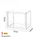 Axyaa Clear Figure Display Cabinet for Dolls, Badges, and Toys