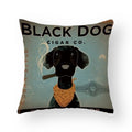 Funny Cartoon Cat & Dog Pillow Covers by Axyaa: Luxury Sofa Bed Decor Pillowcase