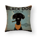 Funny Cartoon Cat & Dog Pillow Covers by Axyaa: Luxury Sofa Bed Decor Pillowcase