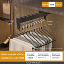 Axyaa Adjustable Telescopic Wardrobe Hanger | Extendable Clothes Rail Organizer