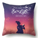 Axyaa Galaxy Print Pillowcase - Decorative Polyester Cushion Cover for Home Sofa