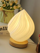 Axyaa French Cream Style 3D Printed Desk Lamp – Bedroom Study Children's Room Boss Lady Lamp
