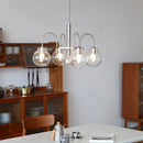 Axyaa Retro Bauhaus LED Glass Chandelier for Home and Shop Lighting