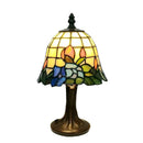 Axyaa Scandinavian Orchid Table Lamp | Small Glass Night Light for Bedroom and Cafe