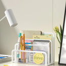 3-Tier Black Metal Mesh Desk Organizer by Axyaa for Documents, Books & Magazines