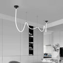 Axyaa Nordic Minimalist LED Pendant Chandelier for Living and Dining Room