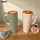 Axyaa 40oz Stainless Steel Insulated Straw Water Bottle Hot Cold Vacuum Flask Mug