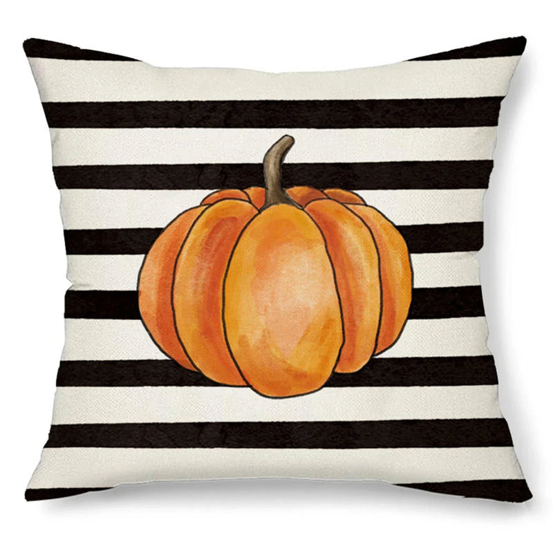 Harvest Pumpkin Truck Maple Leaf Pillow Case for Autumn Home Decor - Axyaa