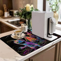 Axyaa Halloween Ghost Lines Drying MatValueChanged: Axyaa Abstract Ghost Lines Drying Mat