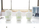 Axyaa Green Orchid Bone  Beer Glass with Sling and Lid.