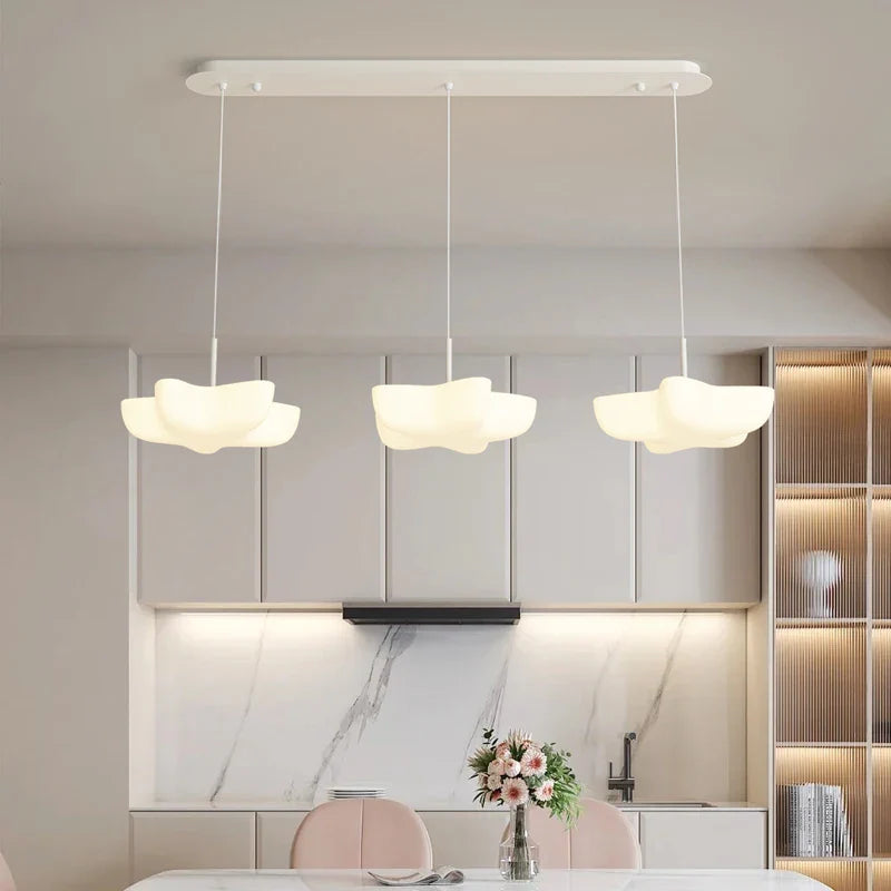 Cloud White Chandelier Pendant Lamp for Dining Room Kitchen Island by Axyaa