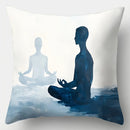 Axyaa Zen Meditation Style Pillowcase Set - 17.7" x 17.7"