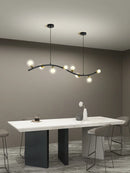 Axyaa Nordic Iron Glass Ball Chandelier LED Light for Home and Business