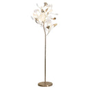 Nordic Sofa Modern Tall Floor Lamp Ginkgo Leaf Standing LED Home Decor Axyaa