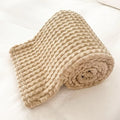Axyaa Rabbit Plush Flannel Blanket Cover - Cozy Nap Blanket, Machine Washable