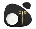 Axyaa Gift Placemats & Coasters Set: Round & Oval Modern Kitchen Dining Table Mats