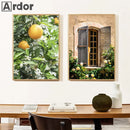 Axyaa Amalfi Coast Seascape Canvas Painting for Living Room Home Decor