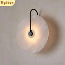 Axyaa Marble Circle Wall Lamp for Home Decor & Lighting Fixtures