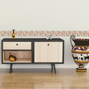 Axyaa Self-Adhesive Mosaic Wall Borders: Waterproof, Modern Decor for Bathroom & Kitchen