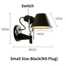 Axyaa Telescopic Swing Arm LED Wall Lamp Sconce Industrial Light - E27