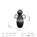 Axyaa Striped Handle Resin Flower Vase - Abstract Home Decoration