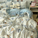 Axyaa Soft Skin-friendly Bedding Set with Duvet Cover, Bedsheet, Pillowcases