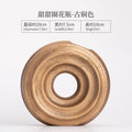 Axyaa Ceramic Donut Vase Black Oval Hollow Minimalist Wedding Decor Fashion Home