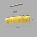Axyaa Italian Tassel Aluminum Chain Chandelier - LED Pendant Lamp for Home Art Decor