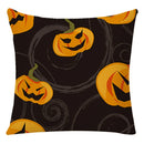 Axyaa Halloween Spider Pillowcase Black Castle Owl Thanksgiving Square Cushion Cover