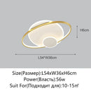 Axyaa Gold/Black LED Ceiling Lamp for Home Lighting - Indoor Decor Chandelier