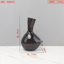 Axyaa Glass Vase Desktop Decorative Ornament - Small Mouthed Dried Flower Arrangement