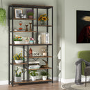 Tribesigns 9-Tier Industrial Bookshelf by Axyaa: 79" Open Shelves Display Storage Shelf