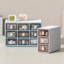 Axyaa Transparent Desktop Storage Drawer Box - Office Stationery & Cosmetics Organizer