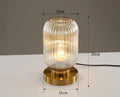 Axyaa Nordic Glass Table Lamp in White Blue Amber Smoky Gray for Modern Living Room